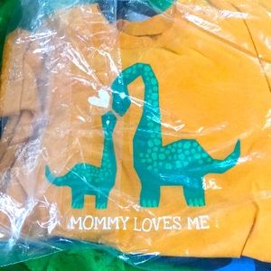 Three boys Okie dokie creeper shirts - 12 months